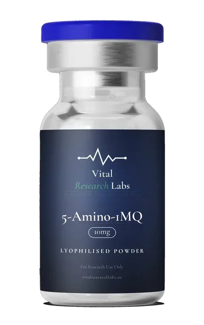 5-Amino-1MQ 10mg research compound vial, lyophilised powder, research-grade, Vital Research Labs Australia